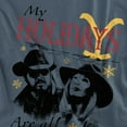 thumbnail image 2 of Yellowstone Christmas My Holidays Are All Yours - Dark Unisex Adult T Shirt, Slate, 3X-Large, 2 of 5