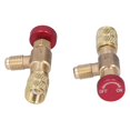 thumbnail image 3 of Válvula refrigerante aire acondicionado llenado de fluoruro válvula de carga accesorio adaptador para R410A/R32 Universal rojo 1/4SAE x 5/16SAE, 3 of 8