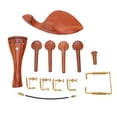 thumbnail image 5 of Violin Chinrest Complete Professional Jujube Wood Violin Cheek Rest with Pegs Tail Post Rope Tailpiece Screw, 5 of 8