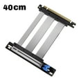 thumbnail image 3 of Cable Elevador PCIE X16 5.0 para Tarjeta Gráfica, Extensión PCI-e X16 5.0 para GPU, Extensor PCI Riser Blindado para ATX/ITX de 90 Grados B, 3 of 4