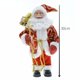 thumbnail image 3 of Adorno de muñeca de Papá Noel con lentejuelas azules de tela nueva para Navidad de 2024, 3 of 5