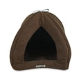 thumbnail image 1 of SUSSEXHOME Pets 13.8 x 13.8 x 13.8 Inches Washable Pet Tent Bed - Cozy Covered Small Cat Bed and Dog Igloo Bed - Dog Cave Bed and Cat House for Indoor Cats - BROWN, 1 of 8