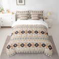 thumbnail image 2 of Homewish Rustic Aztec 7pcs Bedding Comforter Set,Bohemain Geometric Triangle Queen Bedding Sets,Beige Black Queen Sheet Sets For Men Women,Ultra Soft Home Decor Reversible, 2 of 8