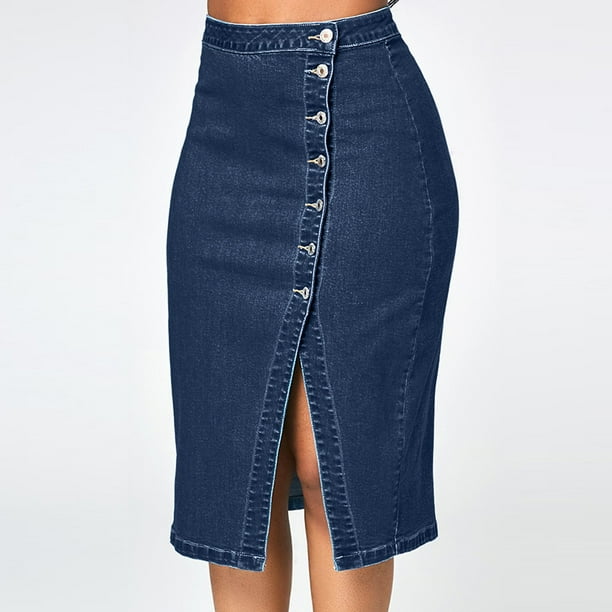 outfmvch plus size dress for women denim pencil skirt high waisted blow knee blue jeans skirts womens dresses fall dresses - Walmart Business Supplies outfmvch plus size dress for women denim pencil skirt high waisted blow knee blue jeans skirts womens dresses fall dresses - Walmart Business Supplies