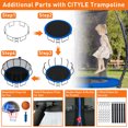 thumbnail image 7 of CITYLE 15FT Trampoline with Enclosure Net, Outdoor Trampoline for Kids and Adults, 1500LBS Trampoline with Basketball Hoop, Galvanized Steel Heavy Duty Trampolines with Xmas Gift, 7 of 7
