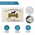 thumbnail image 6 of Yellow Black Buffalo Checkered Placemats Set of 4, Bones Cute Dogs Pets Placemats for Dining Table, Place Mats for Kitchen Tabletop, Waterproof Wipeable Dining Table Mats Set, 6 of 9