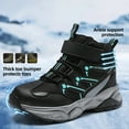 thumbnail image 6 of FANGFIUP Boys Snow Boots Winter Waterproof Antiskid Boots Hiking Outdoor Shoes Booties for Unisex Kids (Little Kid/Big Kid), 6 of 7