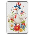 thumbnail image 2 of Patriotic Goose Floral Summer Fun Outdoor Picnic Blanket, Foldable Waterproof Beach Mat, Portable Beach Blanket for Beach Camping, Hiking, Family Concerts, 2 of 8