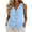Light Blue, variant on Stralyhd Womens Linen Casual Tank Top Sleeveless V Neck Button Up Lightweight Dressy Daily Blazer Waistcoat with Side Pockets White XL