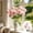 Pink-1H, variant on MMJ Artificial Flowers 3 Heads Large Dahlia Silk Bloom Faux Peony Stem for Home Dining Table Wedding Hotel Decor 25.19in