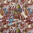 thumbnail image 1 of oneOone Cotton Poplin Brown Fabric Abstract Sewing Material Print Fabric By The Yard 56 Inch Wide, 1 of 5