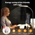 thumbnail image 5 of LED Desk Lamp for Home Office, 24W Remote Control Computer Desk Light Bright Desktop Lamp Multi Lighting Modes Dimmable Clamp Desk Lighting for Work with Adjustable Gooseneck, Double Head,Black, 5 of 9