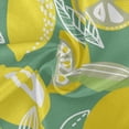 thumbnail image 2 of Coolnut 60" Lemon Outdoor Round Tablecloth, Waterproof Stain-Resistant Non-Slip Circular Tablecloth with Umbrella Hole and Zipper for Tabletop Backyard Party BBQ Decor, 2 of 7