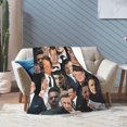 thumbnail image 6 of Jeremy Renner Collage Blanket Flannel Soft Throw Blankets for Bedroom Livingroom Sofa Home 80"X60", 6 of 6