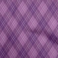 thumbnail image 1 of oneOone Georgette Viscose Purple Fabric Check Craft Projects Decor Fabric Printed By The Yard 42 Inch Wide, 1 of 5