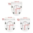 thumbnail image 5 of Universal U Shape Toilet Seat Cover Thickened Large Foot Pad set Quiet Close, 5 of 9