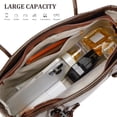 thumbnail image 4 of PRIYAL Shoulder Bag for Women Brown Purse Vintage Leather Shoulder Handbag Trendy Everyday Purse with Pendant, 4 of 6
