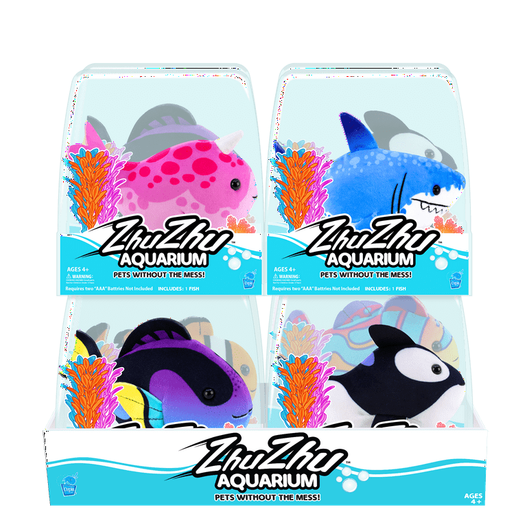 ZhuZhu Aquarium Motorized Fish Toy – Wesley the Blue Tang - No