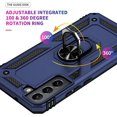 thumbnail image 5 of Entronix for Samsung Galaxy S22 Heavy Duty Case with Rotating Ring Military Grade Protection with Shockproof Kickstand Cover for S22 5G 6.2 inch (Navy), 5 of 7