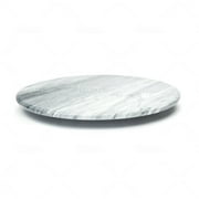 Fox Run Marble Lazy Susan For Tabletop, White, 12 Diameter