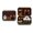 Black, variant on QIUXUJ - 10cm Vintage Witch Bedroom Mini Halloween Diorama Tin Gift Set, Jack-O-Lantern Printed Blanket Plush Ghost Miniature Kit, Compact Portable Ornament for Halloween Party Favor (C)
