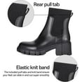thumbnail image 4 of Women's Chelsea Boots: Fashionable Slip-On Platform Ankle Boots with Lug Sole and Chunky Design, 4 of 13