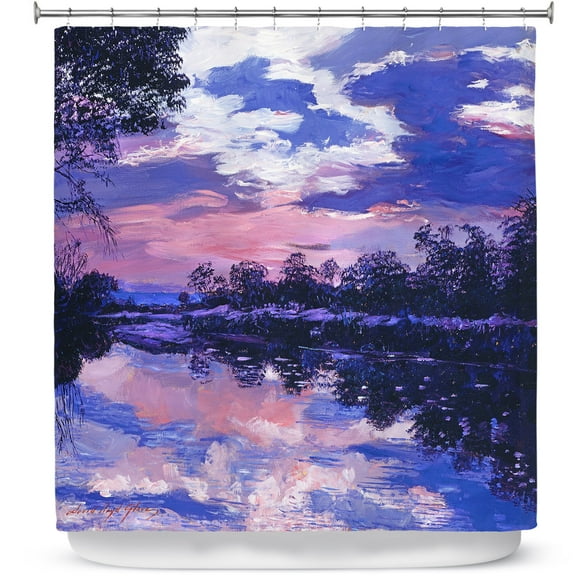 Shower Curtains 70" x 93" from DiaNoche Designs by David Lloyd Glover - Seine River Dawn