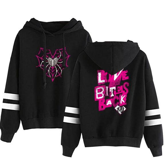 AJ Lee Love Bites Spider Web Men/Women Hoodie Streetwear Sweatshirt Long Sleeve Hooded