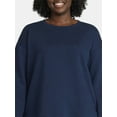 thumbnail image 5 of (2 pack) Terra & Sky Women's Plus Size Fleece Sweatshirt, Size 0X-5X, 5 of 6