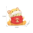 thumbnail image 7 of kowaku Lucky Cat Figurine Animal Sculpture Resin Cartoon Car Dashboard Decor Statue for Cabinet Table Desk Living Room, 7 of 7
