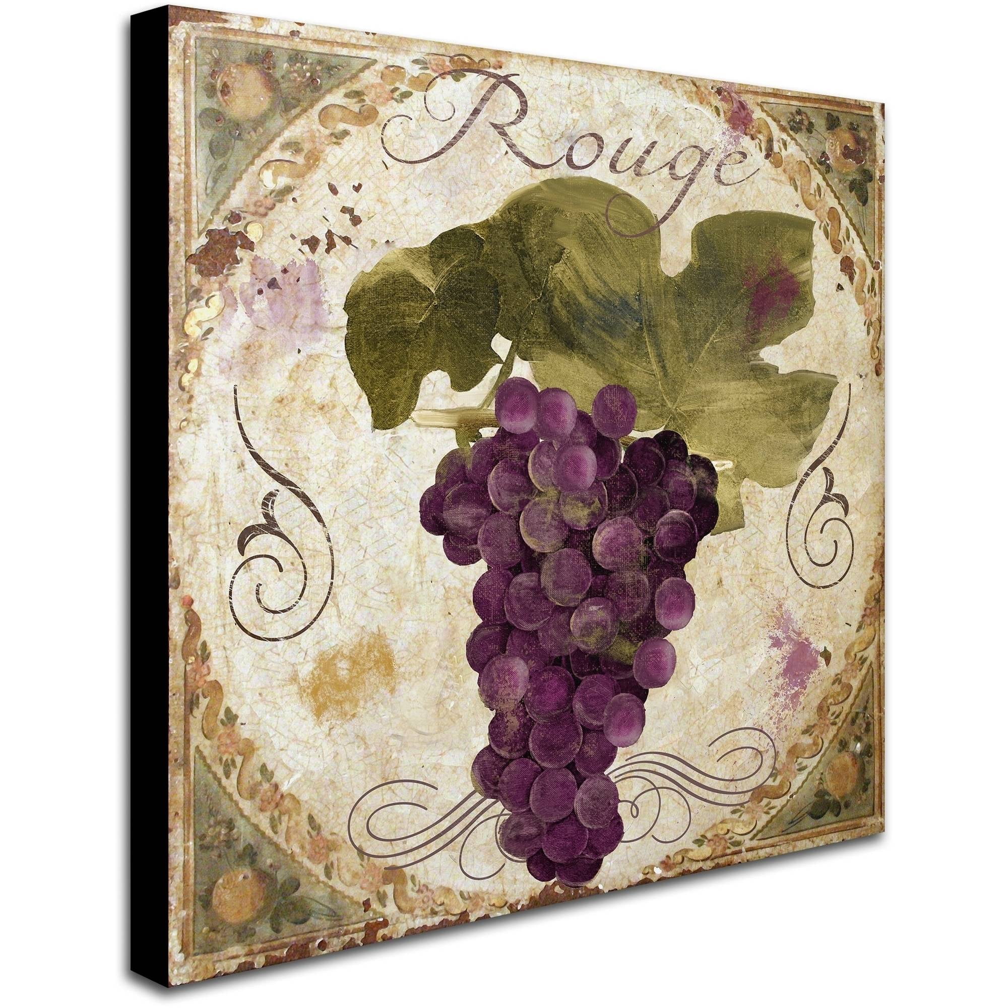 Color Bakery 'Tuscany Table Rouge' Canvas Wall Art 14 x 14