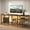 Rustic, variant on Pinmoco 63" TV Stand for TVs up to 70 Inch, LED Light Entertainment Center with Open Storage Shelves, TV Media Console Table for Living Room, Bedroom, Black