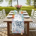 thumbnail image 4 of Table Runners 48 Inches Long Dress Scarves, Octopus Coastal Farmhouse Kitchen/Dining Table Runner, Short Coffee Tablerunners, Beach Nautical Ocean Coral Seahorse Vintage 13x48 Inch, 4 of 9