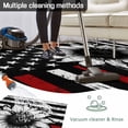 thumbnail image 5 of Vintage American Flag Outdoor Rug for Patio/Deck/Porch, Non-Slip Large Area Rug 5 x 8 Ft, Black Red Striped Sunflower Indoor Outdoor Rugs Washable Area Rugs, Reversible Camping Rug Carpet Runner, 5 of 8