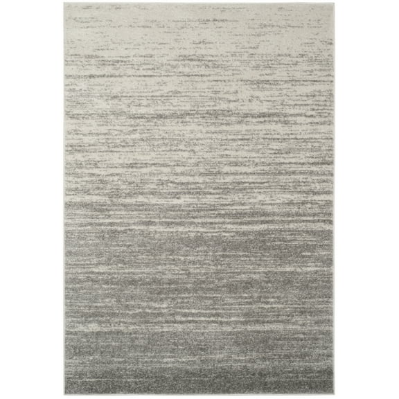 SAFAVIEH Adirondack Esmond Striped Area Rug, Light Grey/Grey, 5'1" x 7'6"