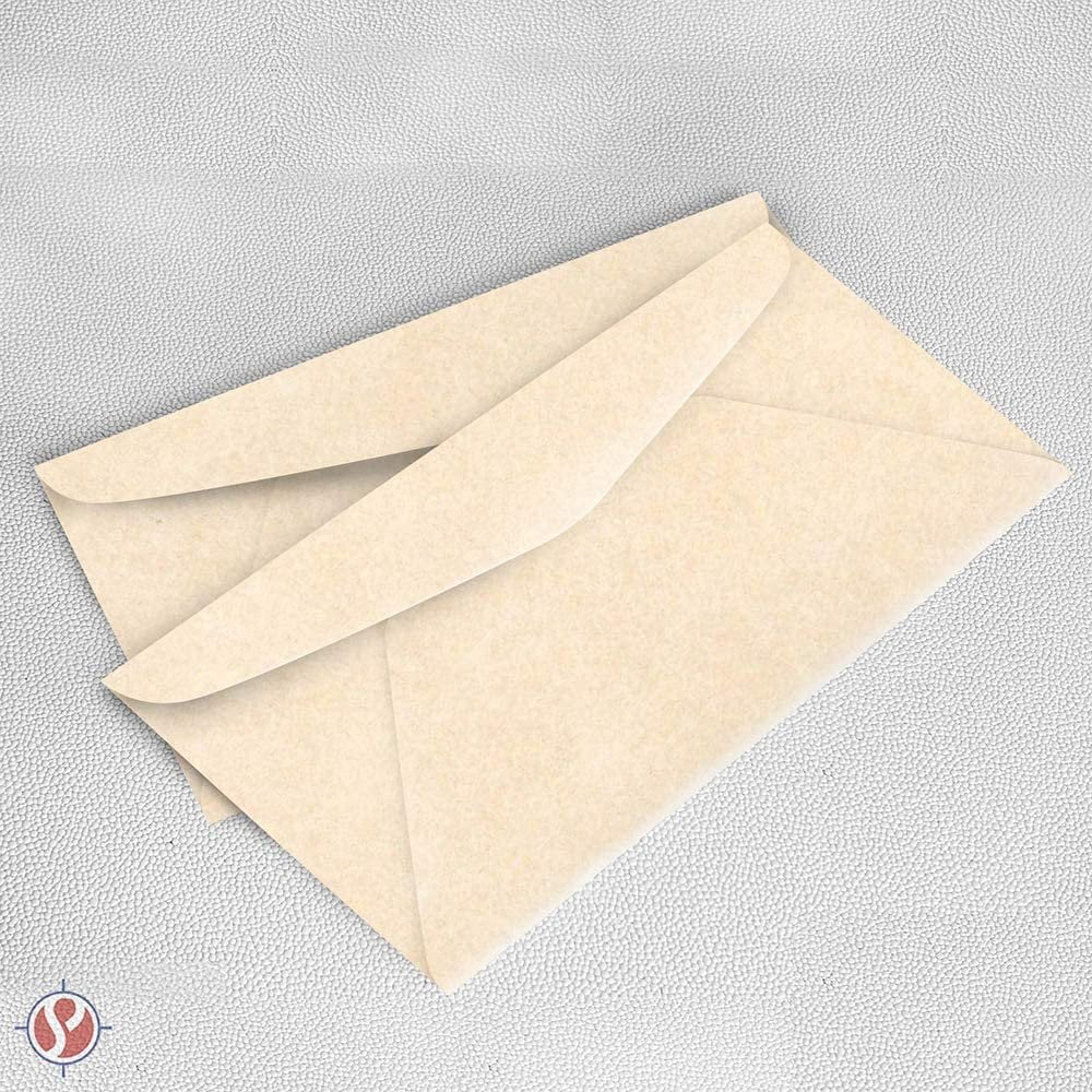 Premium Parchment #10 Business Envelopes - for Invitations, Greetings, Holiday, Office, Invoices, Letters, Mailings| 4 1/8 x 9 1/2 Inches | 500 Per Pack (Natural)