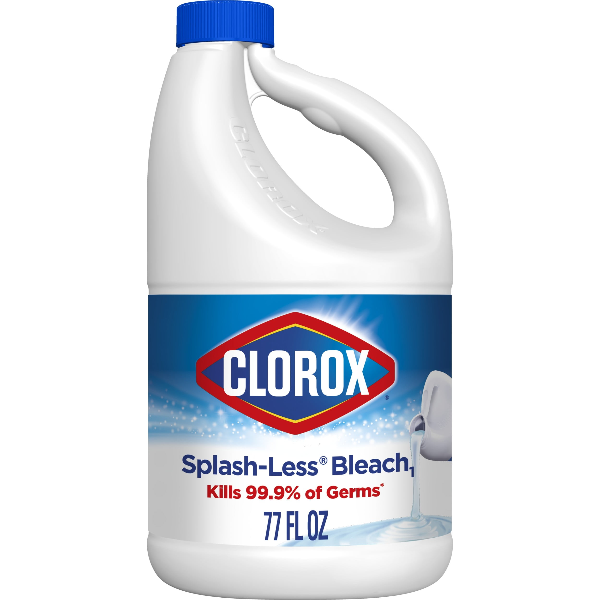 Clorox SplashLess Liquid Bleach, Regular (Concentrated Formula) 77