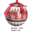 thumbnail image 3 of Loyerfyivos Holiday Ball Ornament Tree Ornament, 2.8 Inch Multi-style Holiday Light Bulb Ornament Holiday Tree Ornament Tree Dress Family Party Holiday Ornament, 3 of 9