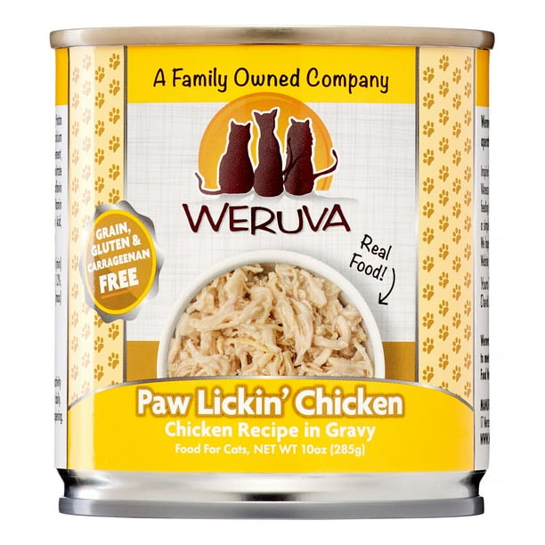 Weruva GrainFree Paw Lickin' Chicken Wet Cat Food, 10 Oz, 12 Ct