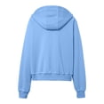 thumbnail image 6 of Full Zipper Hoodies for Women Long Sleeve Plain Zip Up Hooded Sweatshirt with Pockets Jacket Coat Fall Winter Outfits, 6 of 7