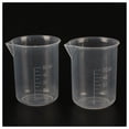 thumbnail image 2 of 4 Pcs 50 Ml Laboratory Plastic Water Liquid Measuring Cup Transparent, 2 of 6