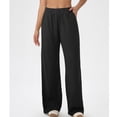 thumbnail image 4 of Zorckvet Womens Wide Leg Pants for Women Elastic Waist Womens Casual Pants Soft Comfy Pants with Pockets, 4 of 8