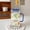 Blue, variant on PTSPLLMY 750ml Kawaii Animal Glass Cups With Lid And Straw Cute Coffee Mugs Glasses For Drinks Tea Water Milk Juice Beer Cup Drinkware