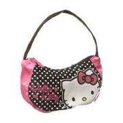 Hello Kitty Black & Pink Polka Dot ''True Love'' Mini Hobo Bag