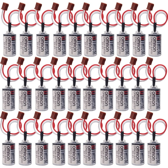 30 PCS ER3V 3.6V Lithium Battery Replacement for OMRON CPM2A-BAT01 CPM2ABAT01 CPM2A CQM1H