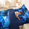thumbnail image 5 of Manfei Sports Car 7-Piece Twin Bedding,Rainy Woods Bedding Comforter Set,Blue,Navy Blue Reversible, 5 of 7