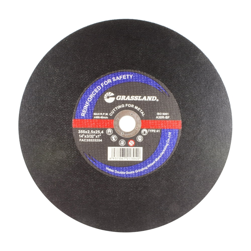 Cutting Disc, Steel Cutoff Wheel for Chop Saw 14" x 3/32" x 1" T41
