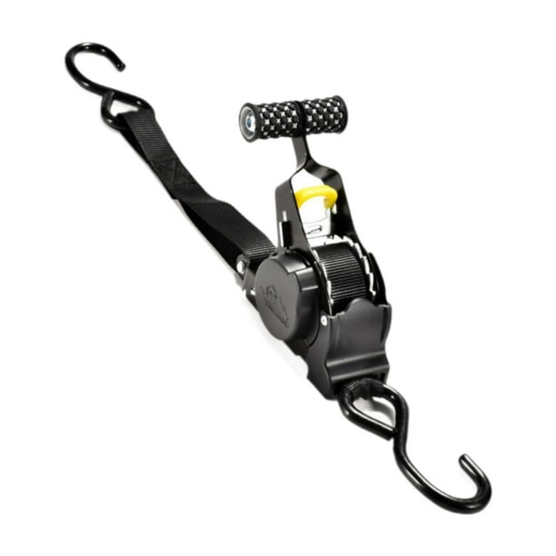 Accesorio versátil versátil con correa para trinquete retráctil de 130 pulgadas con ganchos S para un remolque de camión se instala fácilmente