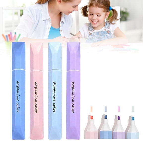 4 in a Box Romantic Galaxy Colored Highlighters by Dusknt Colorful Highlighters Assorted Colors Multi Color Highlighters Style 4 Colors Available Color Marker Pen Set 5ml