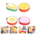 thumbnail image 4 of Shisuyan Éponges à Récurer Matériau Assortiment de Couleurs 4 Pcs 5.7X4.7X0.8In, 4 of 9